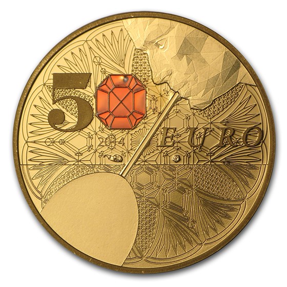2014 1/4 oz Proof Gold €50 Excellence Series (Baccarat) 2014 1/4 oz Proof Gold €50 Excellence Series (Baccarat)